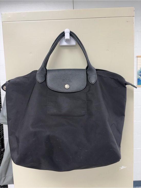 Longchamp Handbags - Longchamp Le Pliage Néo Medium Satchel Tote Bag - Black (Discontinued)